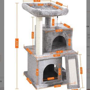 Muebles de gato Scratchers Mtilevel Tree Condo con postes de rascado sisalerados P Condos para gatitos Gatos y mascotas Drop entrega Inicio G Dhbau