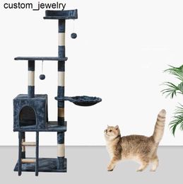 Cat Meubles Scratters Mtilevel Tree Tower Scratching Post For Indoor House chaton jouet confort