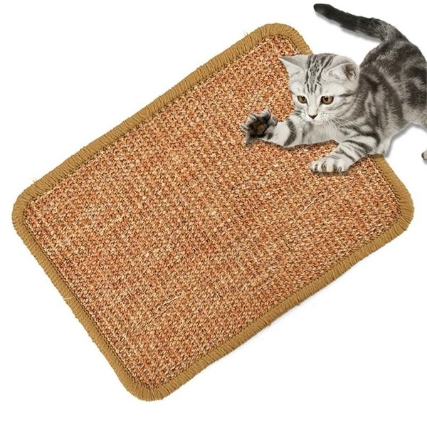 Chat Meubles Scratchers Naturel Sisal Scratching Post Mat Scratcher Board Pad S Jouet Escalade Arbre Litière Chaise Longue Pet Couleur Aléatoire 220906