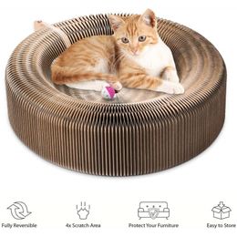 Chat Meubles Scratchers Pet Scratcher Lounge Lit Pliable Pliant Papier Ondulé Déformer Planche À Gratter Pour Tapis Chaton Jouet Fourniture 220906