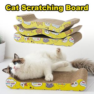 Meubles pour chat Grattoirs Jouet pour animaux de compagnie Planche à gratter pour chat Meuleuse à griffes Papier ondulé Grattoir pour chat Résistant à l'usure Escalade Grattoir pour chat Protéger les meubles 230704