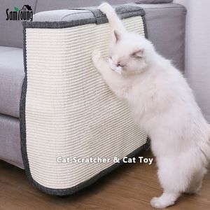 Cat Furniture Scratchers Scratcher para sofá Protector Natural Sisal Scratching Post Pad Gatito Juguetes Gris Suministros para mascotas Entrega rápida 230227