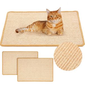 Cat Furniture Scratchers Scratcher Sisal Mat Board Scratch for Sharpen Nails Scraper Cats Tree scratching post Sofa Mats Protector 230704