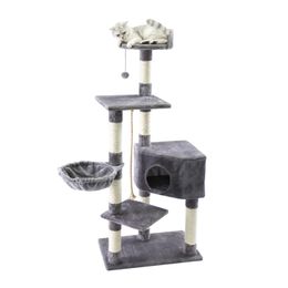 Muebles para gatos Rascadores Torre del rascador Árbol para el hogar Mascotas Hamaca Sisal Rascador Poste Marco de escalada Juguete Percha espaciosa 230222