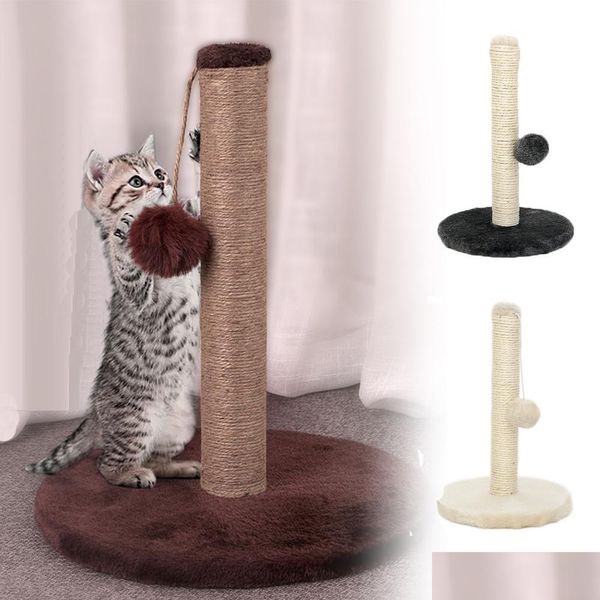 Muebles para gatos Rascadores Rascadores Juguete para mascotas Sisal Gato Rascador para árbol Gatito Escalada Torre Jum con raspador de bolas Protectin Dh2Nn