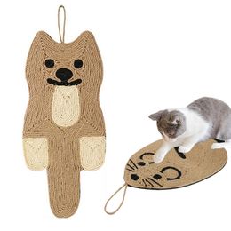 Cat Furniture Scratchers Sisal Board Kitten Pet Grinding Claw Toys s ing Tree Post er Bed Mat Pad for 220906