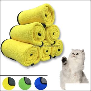 Chat toilettage animal absorbant serviette chien augmenter serviettes de bain séchage rapide essuyer boutique fournitures vente en gros livraison directe maison jardin Dharb