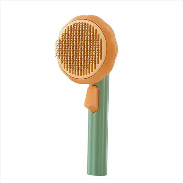 Peine de calabaza para mascotas Cat Grooming-Verde