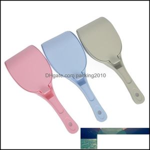 Cat Grooming Supplies Pet Home Garden Portable Litter Scoop Color sólido Pp Meterial Basin Pala Usef Productos prácticos de limpieza para gatitos D