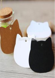 Cat Head Kraft Paper Tags Gift Wrap Labels DIY Wedding Birthday Note Blank Craft Gift Tag 52x65cm 300pcslot308Z2746197