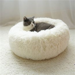 Sofá para casa de gatos, alfombra redonda de felpa para gatos y perros, labradores grandes, centro de caída de cama para mascotas, producto en venta 297e