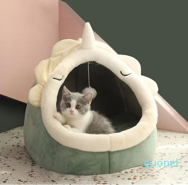 Maison pour chat, lit chaud, doux, petit tapis pour chien, panier pour animaux de compagnie, chaton confortable