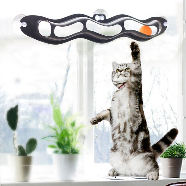 Chat jouet interactif balle de piste jouet éducatif drôle jouer Tunnel Teaser chaton gratter accessoires pour animaux de compagnie pour l'activité