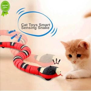 Kat Interactief Speelgoed Smart Sensing Snake Elektrische Trickster Kat Speelgoed USB Opladen Kat Accessoires Voor Honden Game Play Speelgoed