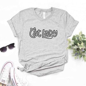 Chat dame t-shirts imprimer femmes t-shirts décontracté drôle chemise pour Yong haut t-shirt Hipster 6