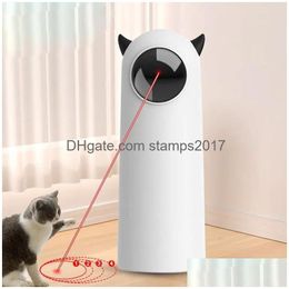 Cat Litter Interactive Toys Matic LED Laser Smart Tasing Tasing Pet Indoor Accessoires Handheld Electronic Toy pour chien Catcher Drop Drop Dhax2