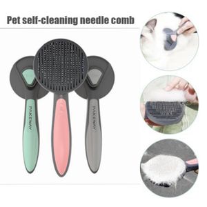 Peine de masaje para gatos Cepillo para perros Pet Special Hair Elimina autolimpieza Slicker Brushes Productos de belleza 4 diseños opcionales BT6761