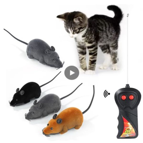 Chat animaux de compagnie télécommande sans fil souris souris jouet chat Mobile souris mâcher chat infrarouge radiocommande électronique télécommande cadeau jouets