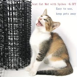 , Cat Repellent Outdoor, Cat Deterrent Indoor, Anti-Cat Mat Plastic Prickle Strip Network Graving Stopper Houd kat/hond weg