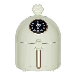 Cat's Claw Air Fryer 5L Oilvrije voedseloven Multifunctionele Smart Electric Fryer Nit-Stick Pan met bakpan T220819