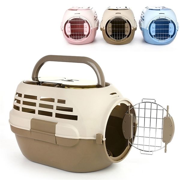 Chat s Crates Maisons Pet Air Avion Transport Box Cat Dog Outdoor Travel Box Respirant Puppy Cage Portable Carrying Kitten Space Airline Box 230726