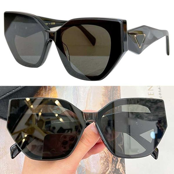 Cat's Eye Sunglasses Dames Designers PR159s Top Quality Acétate Cadre géométrique Lunettes de soleil avec logo Triangle sur les jambes Fashion Fashion Extérieur Lunets