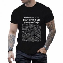 Cat's Revenge Hommes T-shirts Drôle Math Formule Tshirt Mâle Femelle Vêtements À Manches Courtes Hauts Fi Carto Anime Graphique T-shirt Y73K #