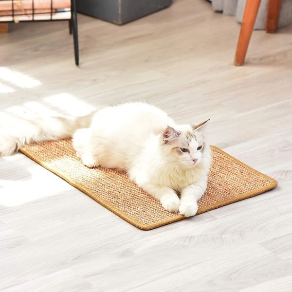 Cat Scratch Board Pad Toy Furniture Protect Sisal Scratcher Mat pour chat Sofa Cat Cat Scratch Pad Sofa Protection Pad 240508