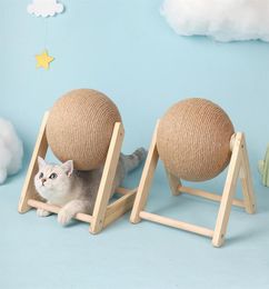 chat gratching balle jouet chaton sisal corde ball planche broying patys toys chats grather wearResistant meubles de meubles pour animaux de compagnie 267f9268146