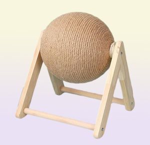 Chat gratching balle jouet chaton sisal corde ball planche broying paths toys chat gratteur wearResistant animal fournit des meubles 2206239573118