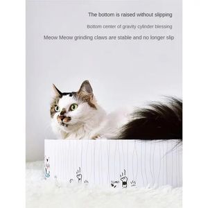 Tapis à gratter pour chat Grattoir à chat rond Grand lit de salon à gratter pour chat pour la protection des meubles