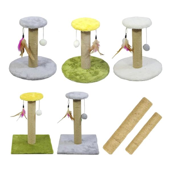 Chat gratching post sisal corde gratter gratter post interactive jouet grimpe chaton chat chat pour les petits chats chatons intérieur 240508