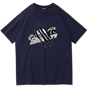 Chemise de chat Trapstar Camiseta Deporte Hommes Designer Populaire Clignotant Vêtements De Mode Polo Été Tees Mouvement Imprimer Survêtement Tshirt Bras pour Femmes ODU3