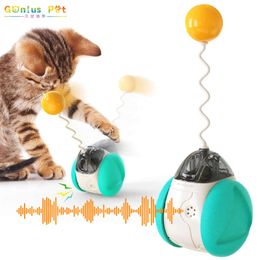 Jouet de chat Interact Squeak Balance Teaser Ratt NIP Ball Accessoires de produits interactifs 210929