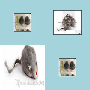 Katspeelgoed Echte konijnenbontmuis voor 5 cm 100 stcs/lot druppel levering 2021 speelgoedvoorraden Pet Home Garden Fue24