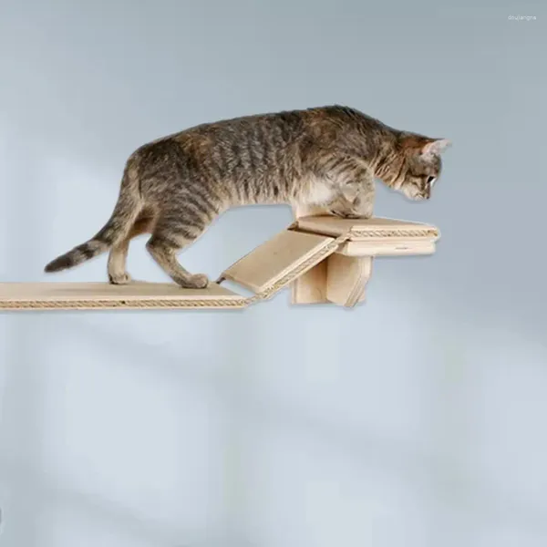 Jouets pour chats, échelle de 100cm, marches pour animaux de compagnie, montage mural en toute sécurité, escalier d'escalade, plate-forme de saut murale, marche à gratter