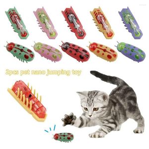 Chat Jouets 1 pc Pet Beetle Électrique Bug Jouet Automatique Flip À Piles Chien Interactive Playing Supply