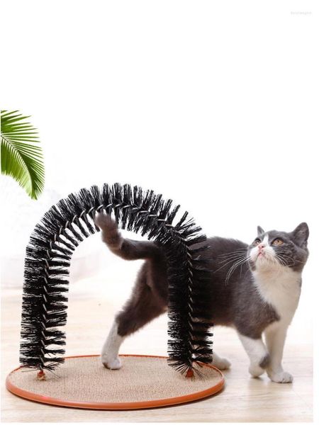 Juguetes para gatos 2023 P Spot, venta al por mayor, Pipi Taobao, masaje de arco, máquina para frotar el cabello, enviar Catmint Tickle Play TV Scratcher