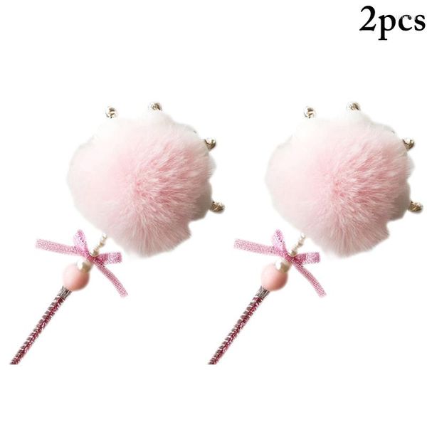 Toys de chat 2pcs TEASER WAND chaton mâter forme de jouet interactif en peluche avec des fournitures d'animaux de compagnie résistantes à la morsure de cloche