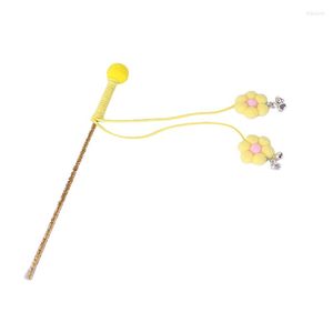 Cat Toys 594C Pour Tassel Toy 20 '' Wand With Bells Interactive Catcher Flowers