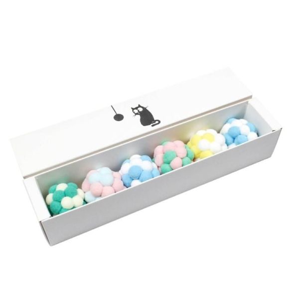 Jouets interactifs pour chat, 6 pièces, morsure de chaton, cloche à mâcher, balles molaires pour animaux de compagnie, Playthings252U