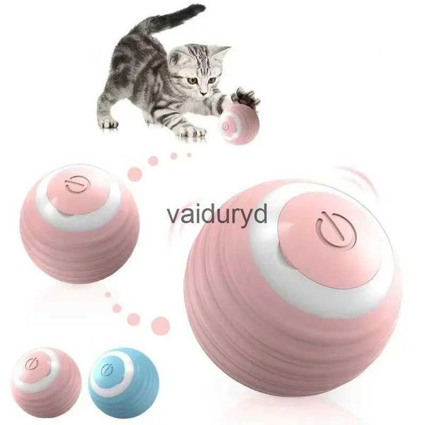 Jouets pour chat jouets de balle intelligente à roulement automatique jouets de chaton auto-mobiles en Silicone fournitures pour chat Juguetes Para Gatos balle télécommandée vaiduryd