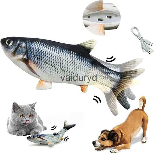 Jouets pour chats Jouets pour chats Poisson USB Chargeur Poisson Interactif Électrique Disquette Poisson Chat Jouet Réaliste Chats À Mâcher Morsure Jouets Fournitures Pour Animaux De Compagnie Chats Dogvaiduryd