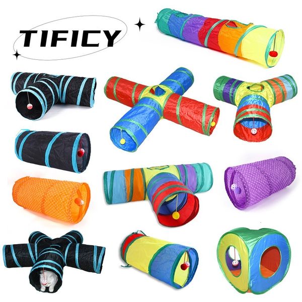 Cat Toys Cats Tunnel Plegable Pet Cat Toys Kitty Pet Training Interactive Fun Toy Tunnel Aburrido Para Cachorro Gatito Rabbit Play Tunnel Tube 230715