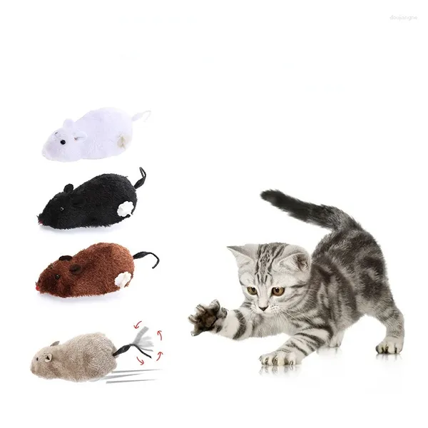 Toys Cat Creative Toy Clockwork Spring Power Plux Mouse Motion Rat Dog jouant des animaux de compagnie Produits pour animaux de compagnie