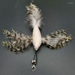 Chat Jouets Mignon Oiseau Jouet Pet Plume Jouant Drôle Faux Oiseaux Avec Costume Teaser Bâton Accessoires