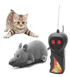 Juguetes de gato lindo jouet chat realista ratón de control remoto de juguete de mouse para gatitos gatos graciosos 3009909