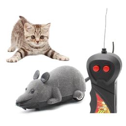 Cat Toys Cute Jouet Chat Realistische Little Mouse Toy Remote Control Pet Mice For Kitten Funny Gatos Supplies Drop Delivery Home Garden Dhnyz