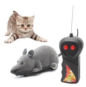 Toys Cat Jouet Chat réaliste petit jouet de souris Remote Contrôle des souris pour animaux de compagnie pour chaton Funny Gatos Supplies4827309
