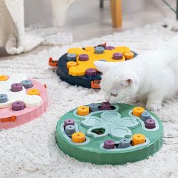 Kattenspeelgoed Hondenpuzzel Speelgoedbak Automatische voertraining om verveling te verlichten Educatief langzaam lekken van voedsel